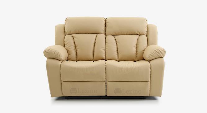 Selino 2 Seater Manual Recliner in Grey Faux Laether (Cream, Two Seater) by Urban Ladder - Design 1 Side View - 721991
