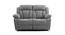 Selino 2 Seater Manual Recliner in Grey Faux Laether (Grey, Two Seater) by Urban Ladder - Design 1 Side View - 721995