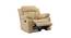 Selino 2 Seater Manual Recliner in Grey Faux Laether (Cream, One Seater) by Urban Ladder - Ground View Design 1 - 722005