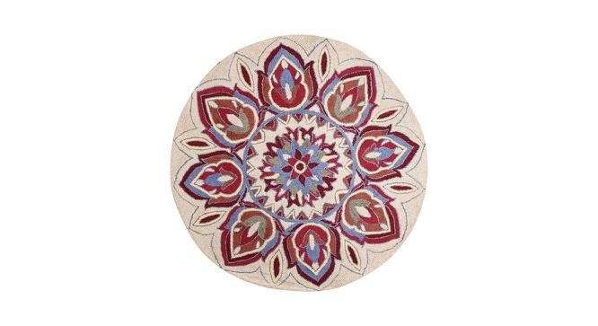 Multicolor Suzani Hand Tufted Carpet 4X4B Feet (Multicolor) by Urban Ladder - Front View Design 1 - 722155