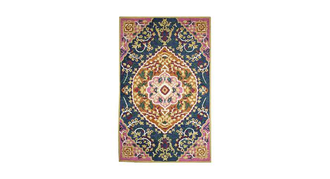 Pink And Blue Persian Hand Tufted Carpet 5X8 Feet (Pink, 152 x 244 cm  (60" x 96") Carpet Size) by Urban Ladder - Front View Design 1 - 722197