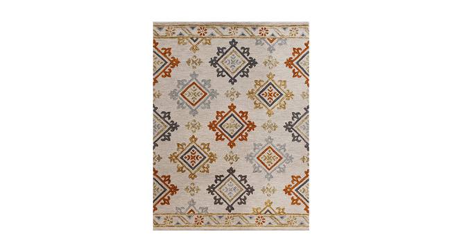 Multicolor Beige Traditional Hand Tufted Carpet 5X8 Feet (152 x 244 cm  (60" x 96") Carpet Size, Multicolor) by Urban Ladder - Front View Design 1 - 722199