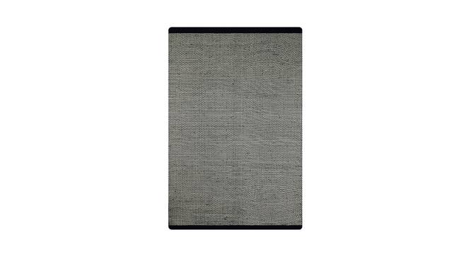 Black Dot Kilim Hand Woven Dhurrie 4.6X6.6 Feet (Black, 201 x 140 cm  (79" x 55") Carpet Size) by Urban Ladder - Front View Design 1 - 722204