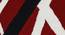 Red Geometric Hand Tufted Carpet 4X6 Feet (Red, 183 x 122 cm  (72" x 48") Carpet Size) by Urban Ladder - Design 1 Side View - 722206