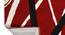 Red Geometric Hand Tufted Carpet 4X6 Feet (Red, 183 x 122 cm  (72" x 48") Carpet Size) by Urban Ladder - Ground View Design 1 - 722217