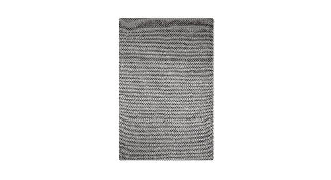 Grey Loop Hand Knotted Carpet 4X6 Feet (Grey, 183 x 122 cm  (72" x 48") Carpet Size) by Urban Ladder - Front View Design 1 - 722239