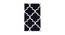 Navy Blue And White Moroccan Hand Tufted Carpet 3X5 Feet (Blue, 91 x 152 cm  (36" x 60") Carpet Size) by Urban Ladder - Front View Design 1 - 722240