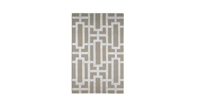 Grey Embossed Hand Tufted Carpet 5X8 Feet (Grey, 152 x 244 cm  (60" x 96") Carpet Size) by Urban Ladder - Front View Design 1 - 722249