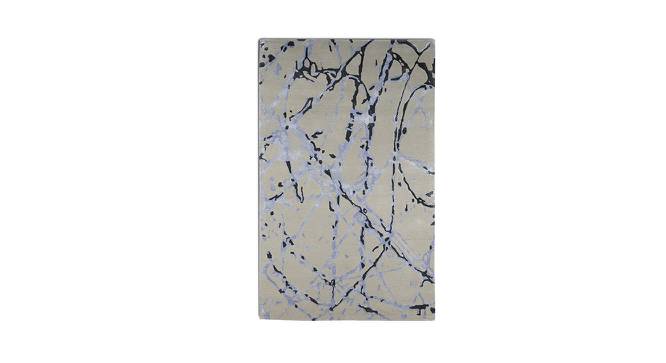 Blue Abstract Hand Tufted Carpet 5X8 Feet (Blue, 152 x 244 cm  (60" x 96") Carpet Size) by Urban Ladder - Front View Design 1 - 722252