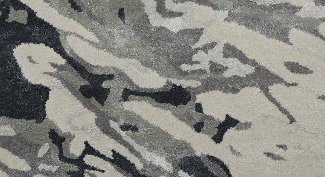 Grey Abstract Hand Tufted Carpet 5X8 Feet (Grey, 152 x 244 cm  (60" x 96") Carpet Size) by Urban Ladder - Design 1 Side View - 722265