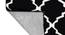 Black And White Moroccan Hand Tufted Carpet 4X6 Feet (Black, 183 x 122 cm  (72" x 48") Carpet Size) by Urban Ladder - Ground View Design 1 - 722272