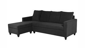 Aerilyn Sectional Fabric Sofa (Dark-Grey)