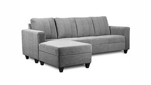 Borneoy Sectional Fabric Sofa (Light Grey)