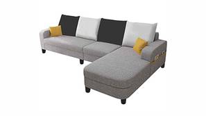 Marinoy Sectional Fabric Sofa (Light Grey)