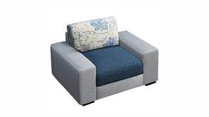 Orana Fabric Sofa (Blue-Light Grey)