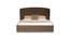 Salvador non storage bed (King Bed Size, Dark Oak Finish) by Urban Ladder - Design 1 Side View - 722368