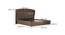 Salvador non storage bed (King Bed Size, Dark Oak Finish) by Urban Ladder - Design 1 Dimension - 722394