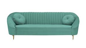 Melissa Fabric Sofa (Sea Green)