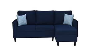 Georgia Fabric Sofa (Blue)