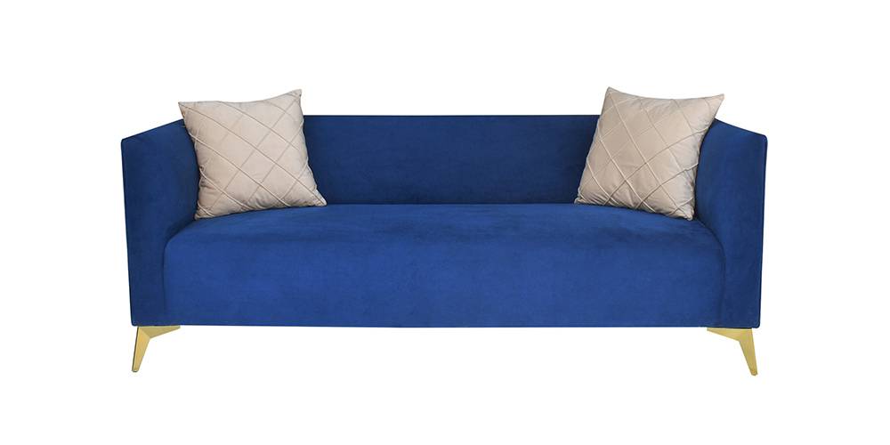 Moneda Fabric Sofa (Blue) by Urban Ladder - - 