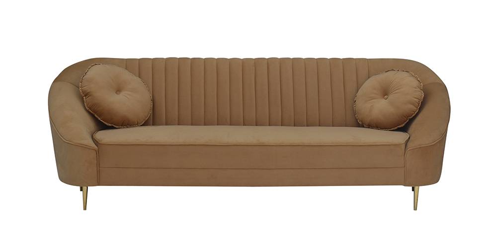 Arra 3 Seater Sofa (Mustard) by Urban Ladder - - 