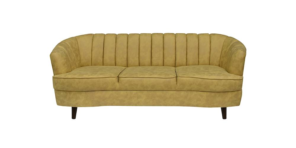 Miranda Fabric Sofa (Yellow) by Urban Ladder - - 