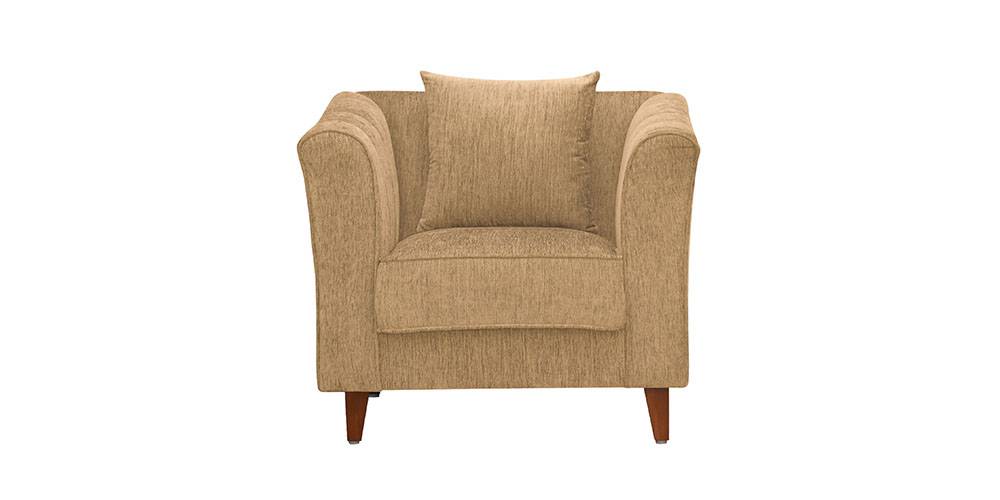Zest Fabric Sofa (Brown) by Urban Ladder - - 