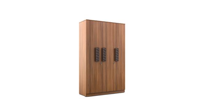 WINSLET 3 DOOR WARDROBE (Three Door, Exotic Teak Finish Finish) by Urban Ladder - Front View Design 1 - 723739