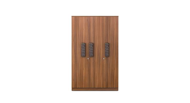 WINSLET 3 DOOR WARDROBE (Three Door, Exotic Teak Finish Finish) by Urban Ladder - Design 1 Side View - 723743