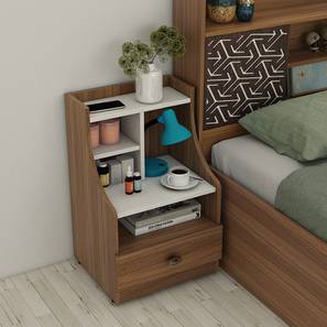 Winslet Engineered Wood Bedside Table in Exotic Teak Finish-image-10