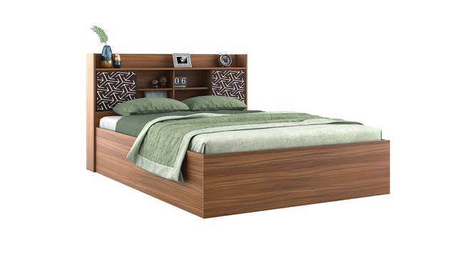 WINSLET QUEEN BED WITH BOX  STORAGE (King Bed Size, Exotic Teak Finish Finish) by Urban Ladder - Front View Design 1 - 723770