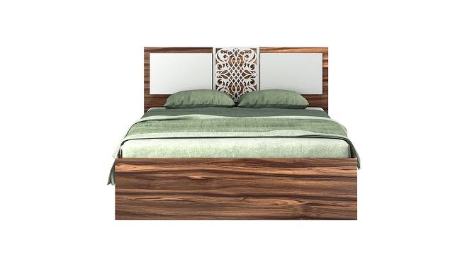 FLORA QUEEN BED WITH BOX STORAGE (Walnut Finish, King Bed Size) by Urban Ladder - Design 1 Side View - 723779