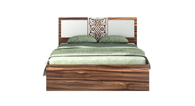 FLORA QUEEN BED WITH BOX STORAGE (Walnut Finish, Queen Bed Size) by Urban Ladder - Design 1 Side View - 723780