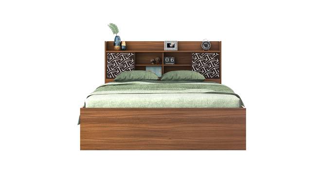 WINSLET QUEEN BED WITH BOX  STORAGE (King Bed Size, Exotic Teak Finish Finish) by Urban Ladder - Design 1 Side View - 723781