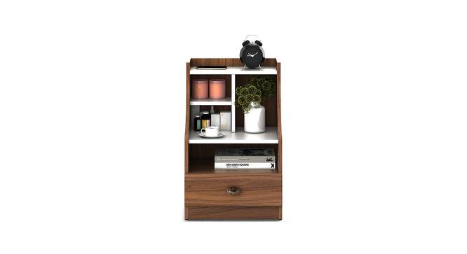 Winslet Bedside Table (Exotic Teak Finish Finish) by Urban Ladder - Design 1 Side View - 723783