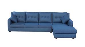 Irvine Sectional Fabric Sofa (Blue)