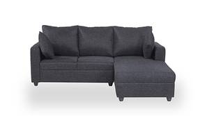 Fremont Sectional Fabric Sofa (Charcoal)