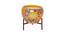 Metal planter with stand in multi color floral design (Multicolor) by Urban Ladder - Front View Design 1 - 724305