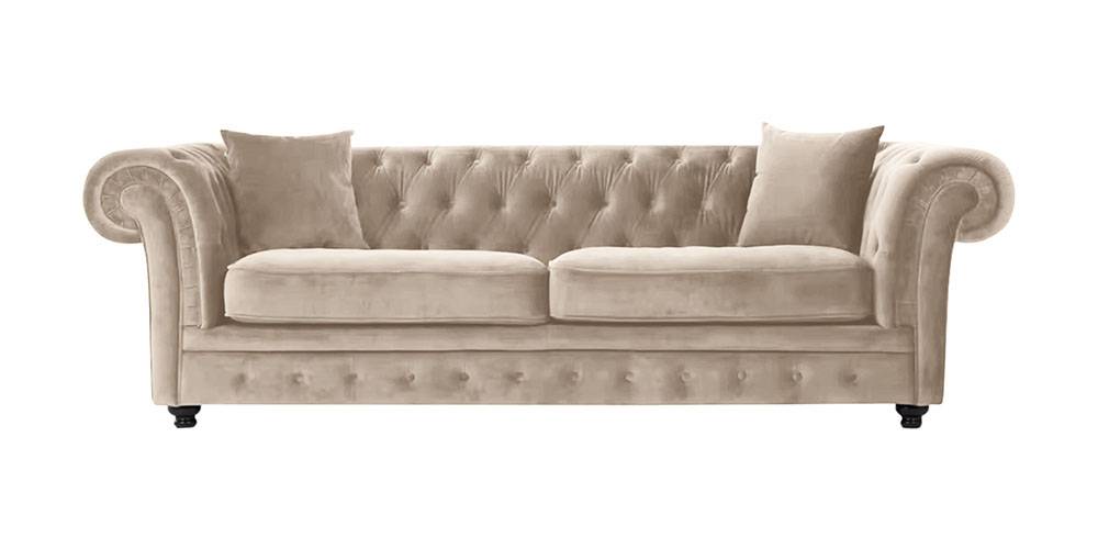 Manchester Fabric Sofa (Beige) by Urban Ladder - - 