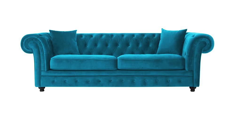 Manchester Fabric Sofa (Sea Green) by Urban Ladder - - 