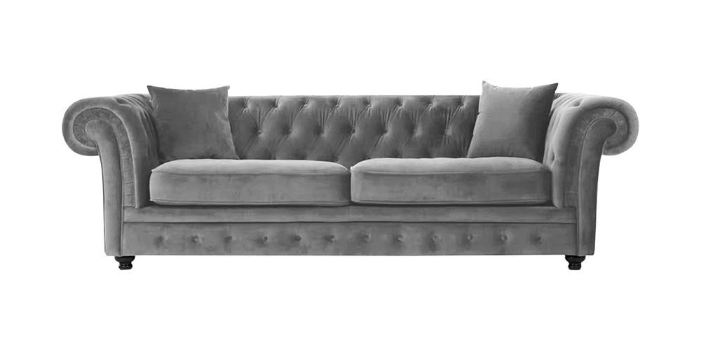 Manchester Fabric Sofa (Light Grey) by Urban Ladder - - 