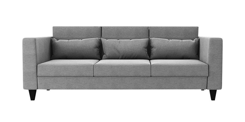 Snooky Fabric Sofa (Light Grey) by Urban Ladder - - 