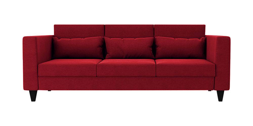 Snooky Fabric Sofa (Maroon) by Urban Ladder - - 