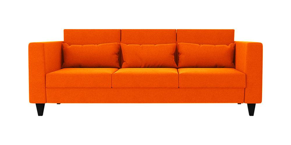 Snooky Fabric Sofa (Orange) by Urban Ladder - - 