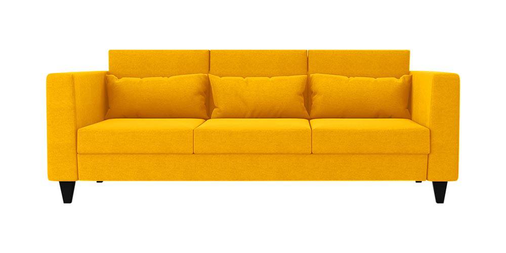 Snooky Fabric Sofa (Yellow) by Urban Ladder - - 