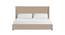 Caliya Primo Upholstery King Bed Without Storage In Beige (King Bed Size, Beige Finish) by Urban Ladder - Front View Design 1 - 724955