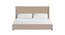Caliya Primo Upholstery King Bed Without Storage In Beige (King Bed Size, Beige Finish) by Urban Ladder - Front View Design 1 - 724955