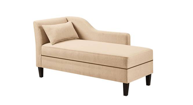 Dyana Chaise Lounger In Light Yellow (Beige) by Urban Ladder - Design 1 Side View - 724968