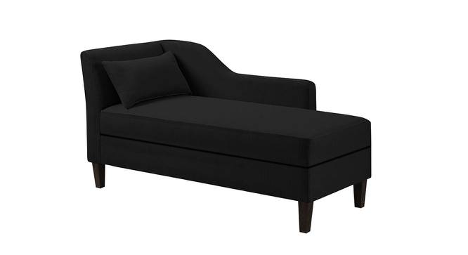 Dyana Chaise Lounger In Light Yellow (Black) by Urban Ladder - Design 1 Side View - 724969