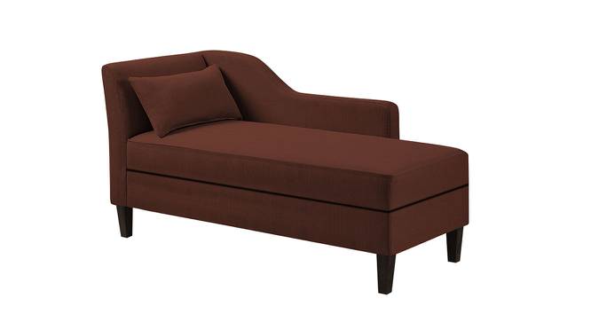 Dyana Chaise Lounger In Light Yellow (Brown) by Urban Ladder - Design 1 Side View - 724971